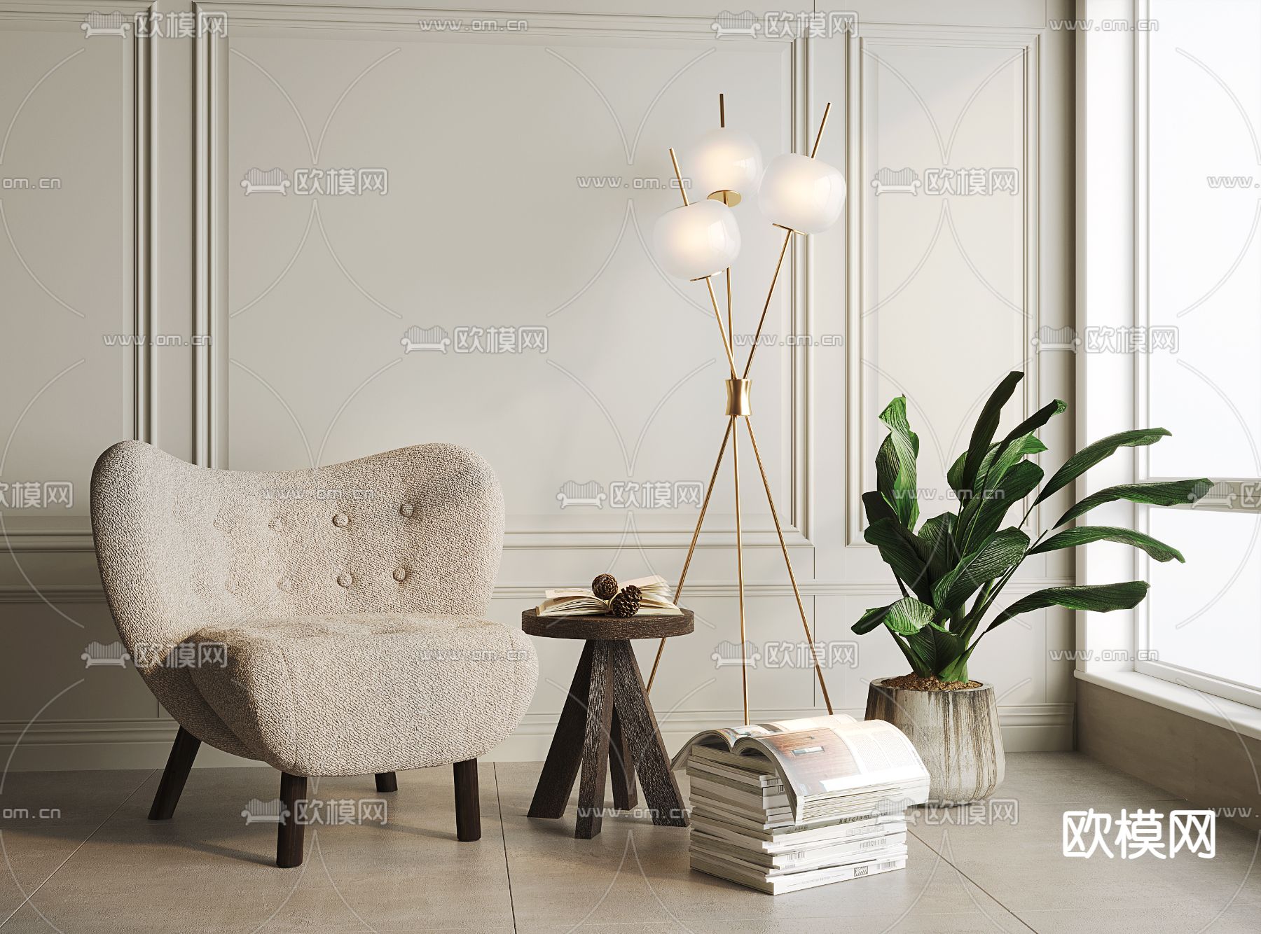 沙发椅 休闲椅3d模型下载