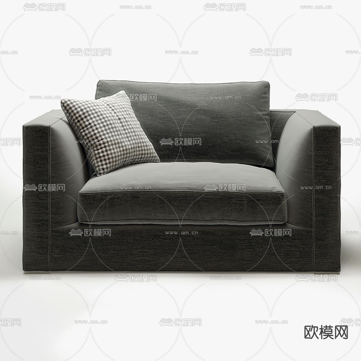 B&B 单人沙发 休闲沙发3d模型下载