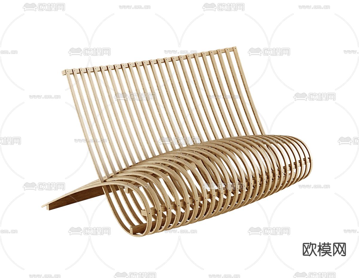 户外椅 藤编椅 阳台椅3d模型下载