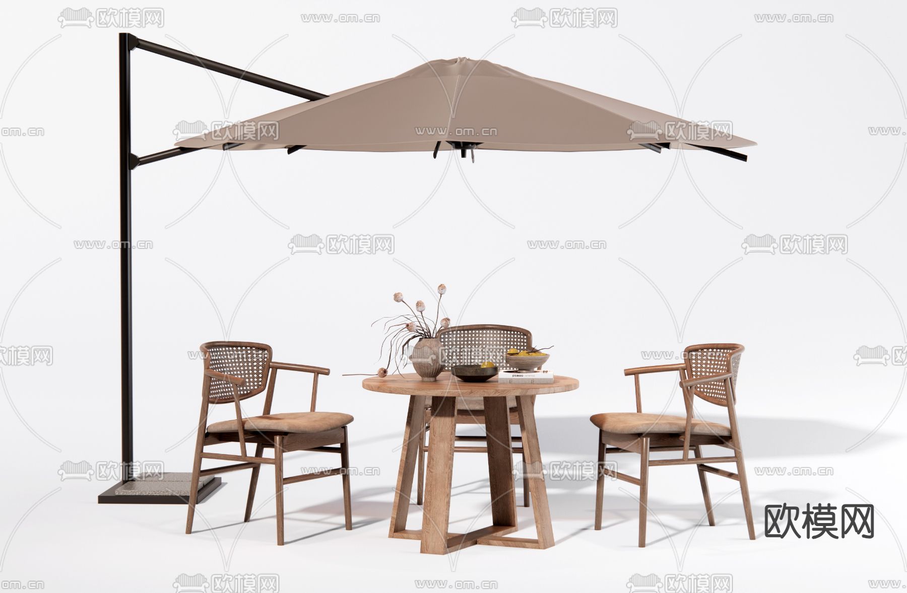 户外桌椅 休闲桌椅3d模型下载