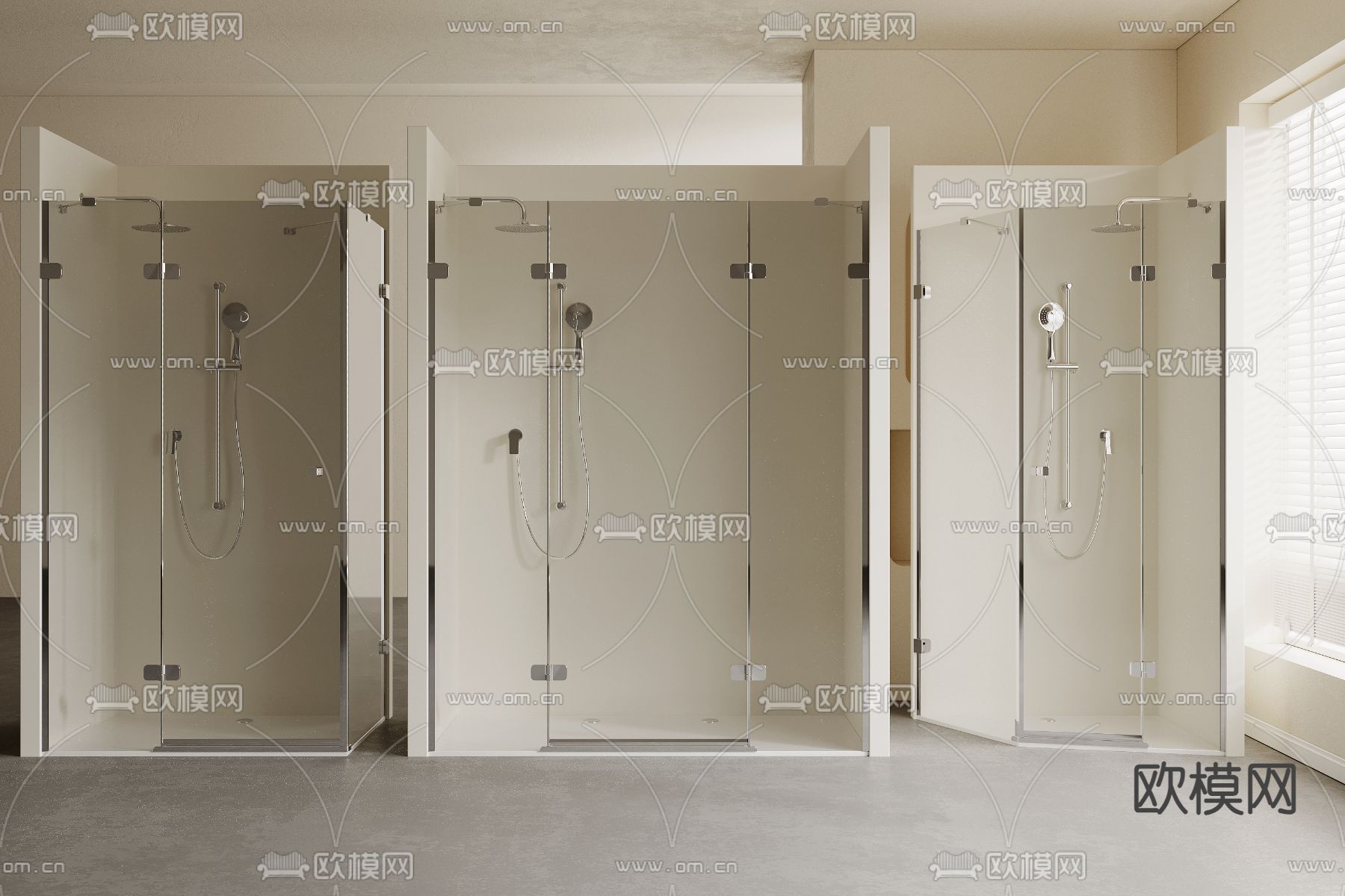 淋浴间 淋浴房 冲凉房3d模型下载