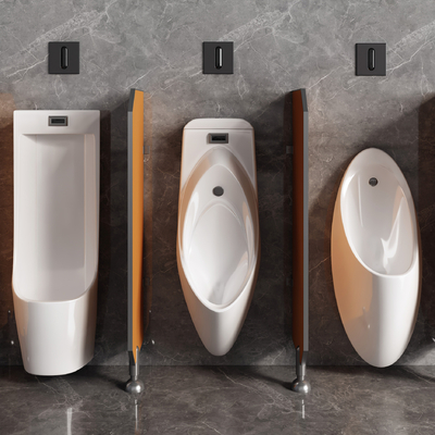  小便斗 立便器su模型 