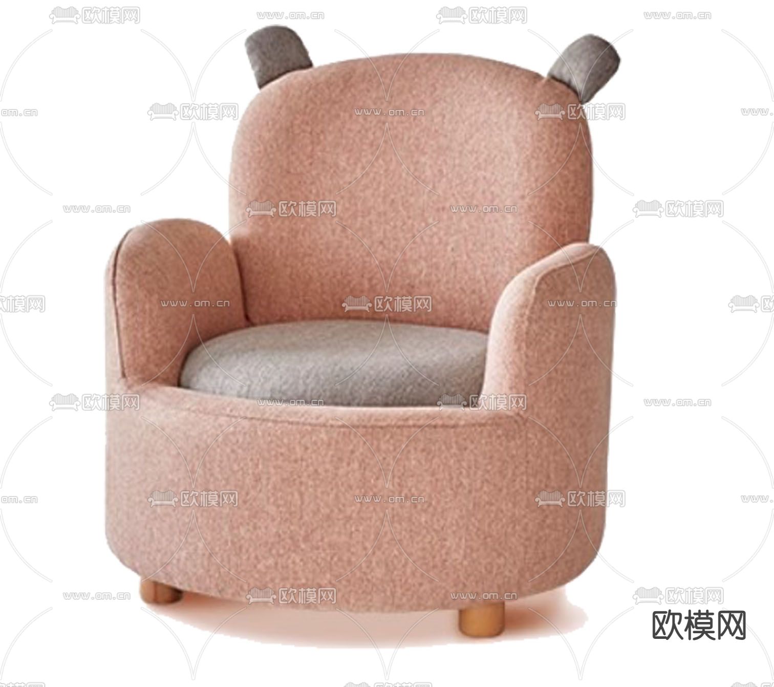 儿童沙发 卡通沙发3d模型下载（渲染图2）