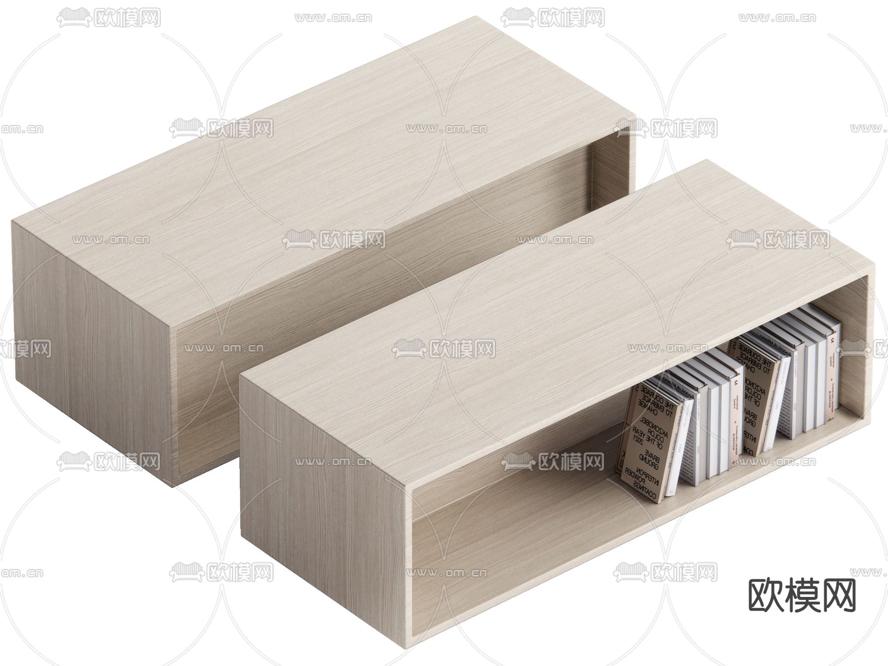 现代茶几su模型下载（渲染图2）