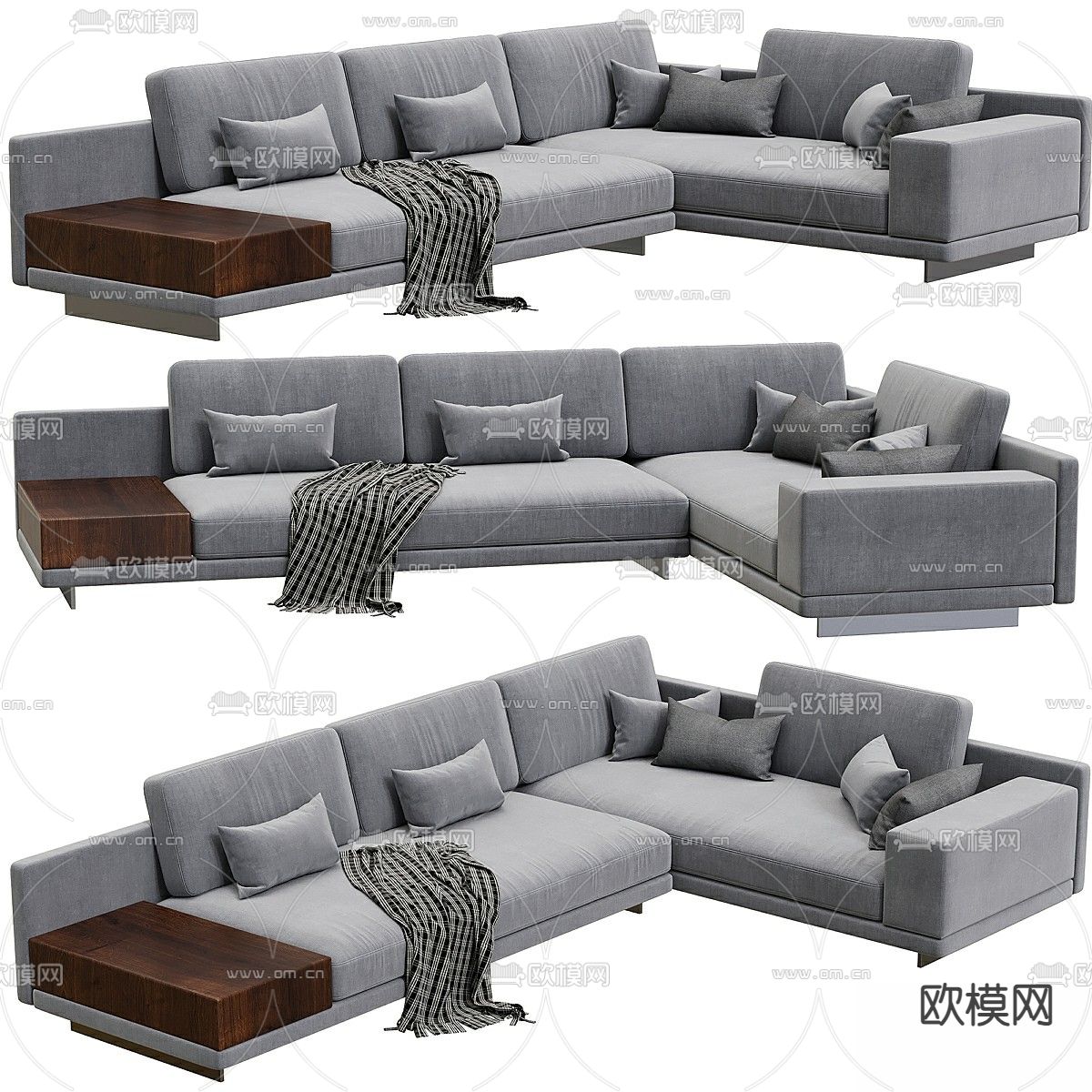 Rove Concepts 多人沙发 转角沙发3d模型下载（渲染图1）