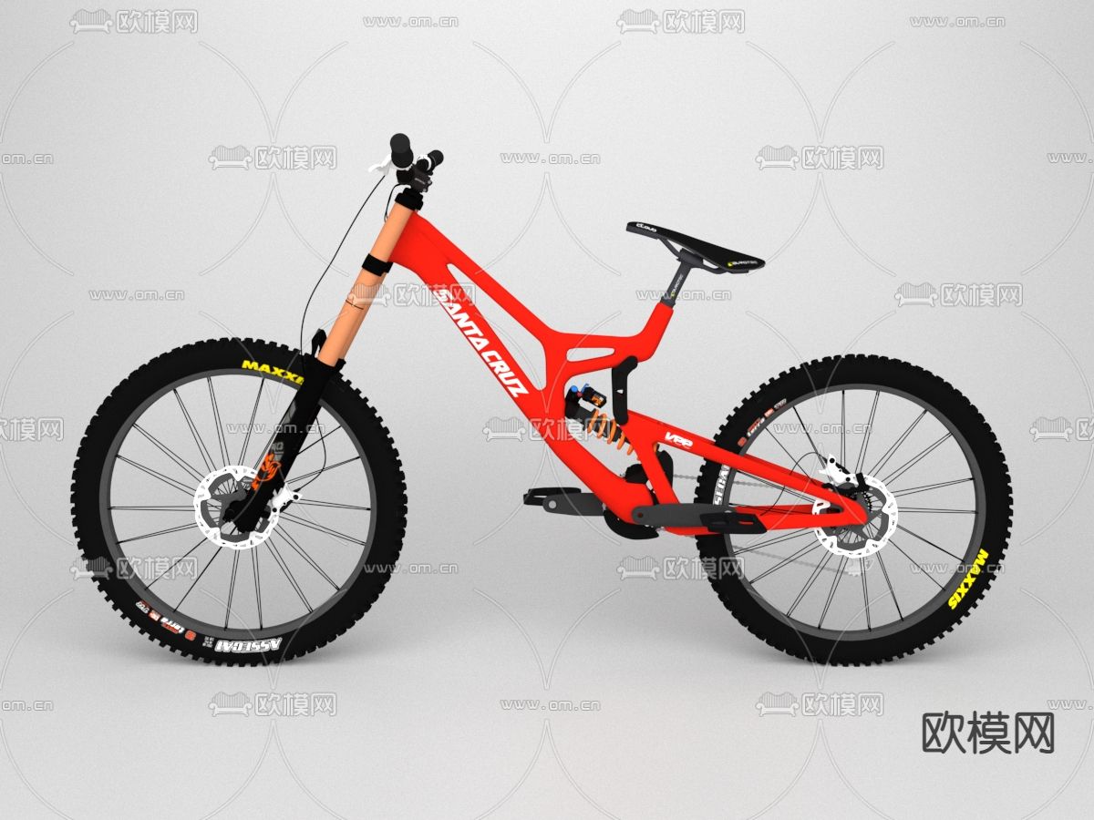自行车 山地车3d模型下载
