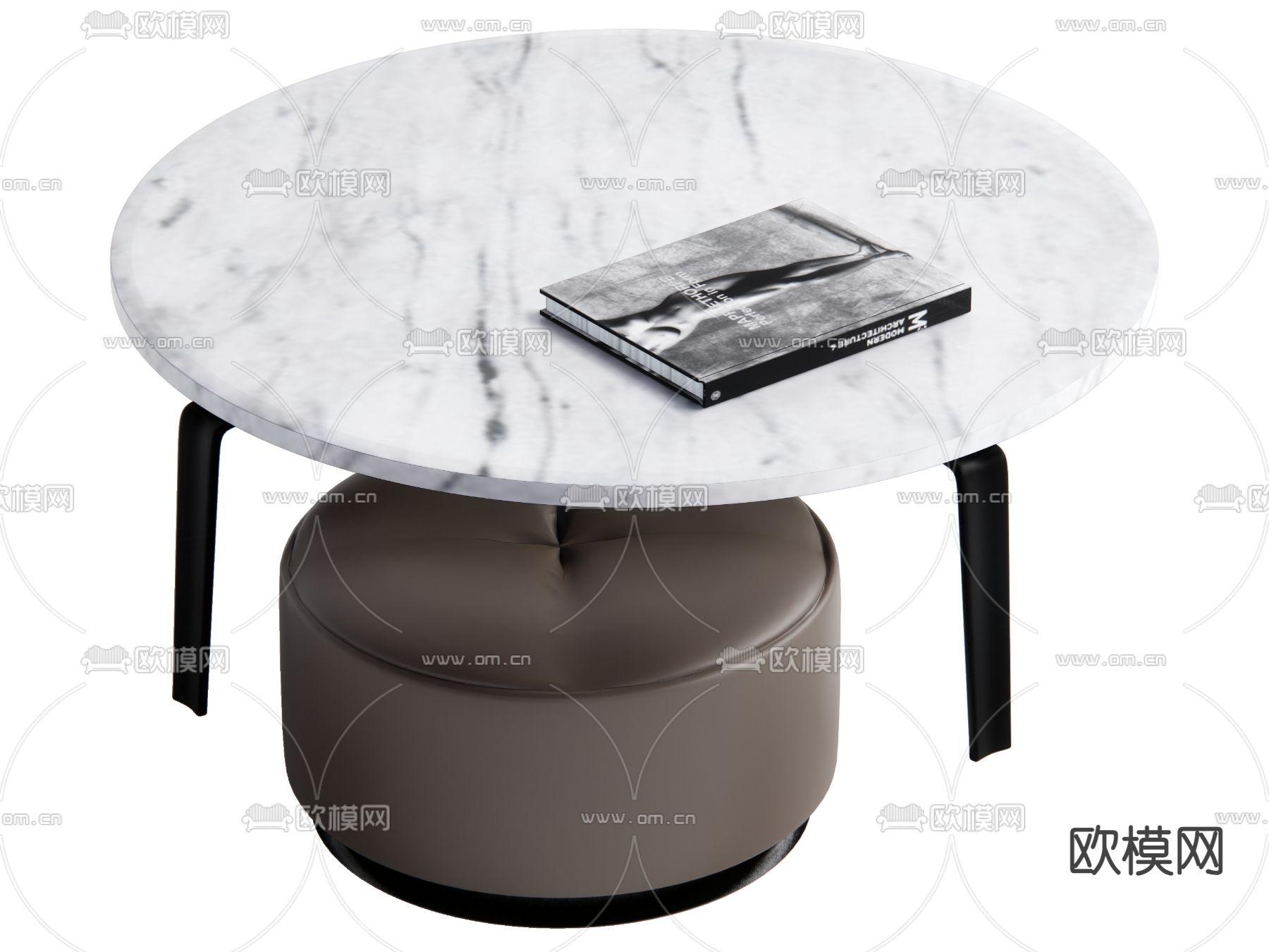 现代茶几su模型下载（渲染图2）