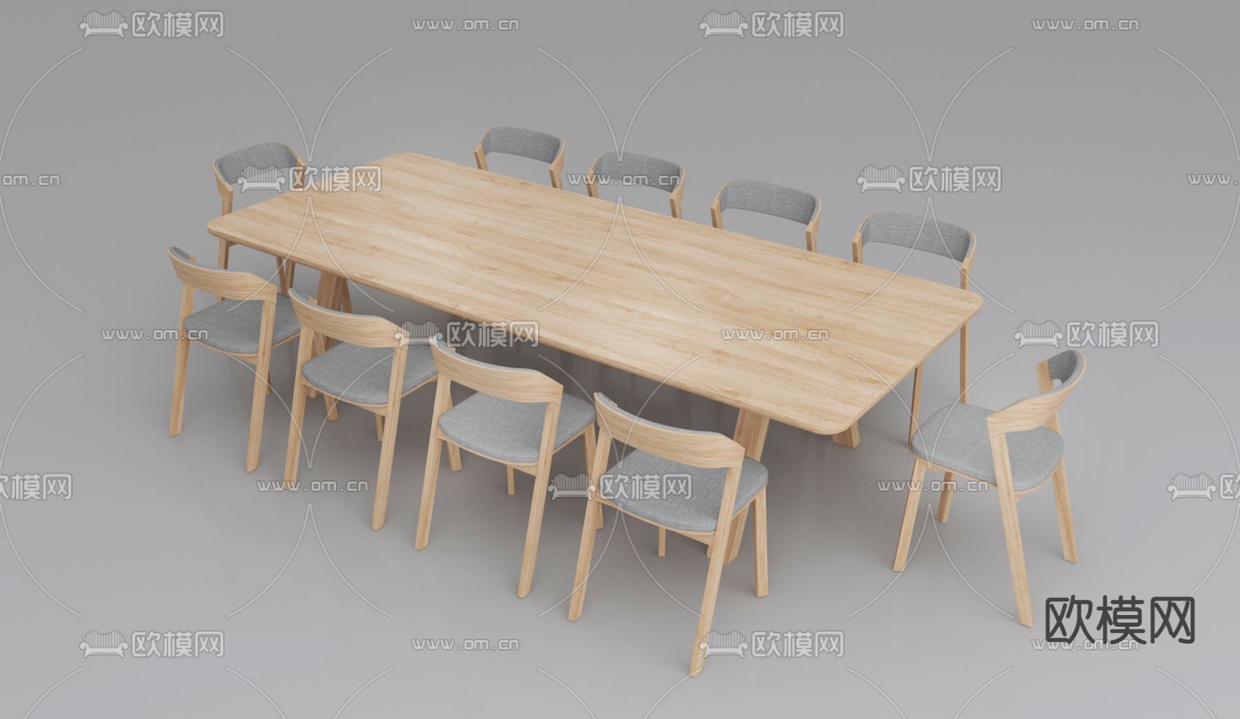 会议桌免费3d模型下载