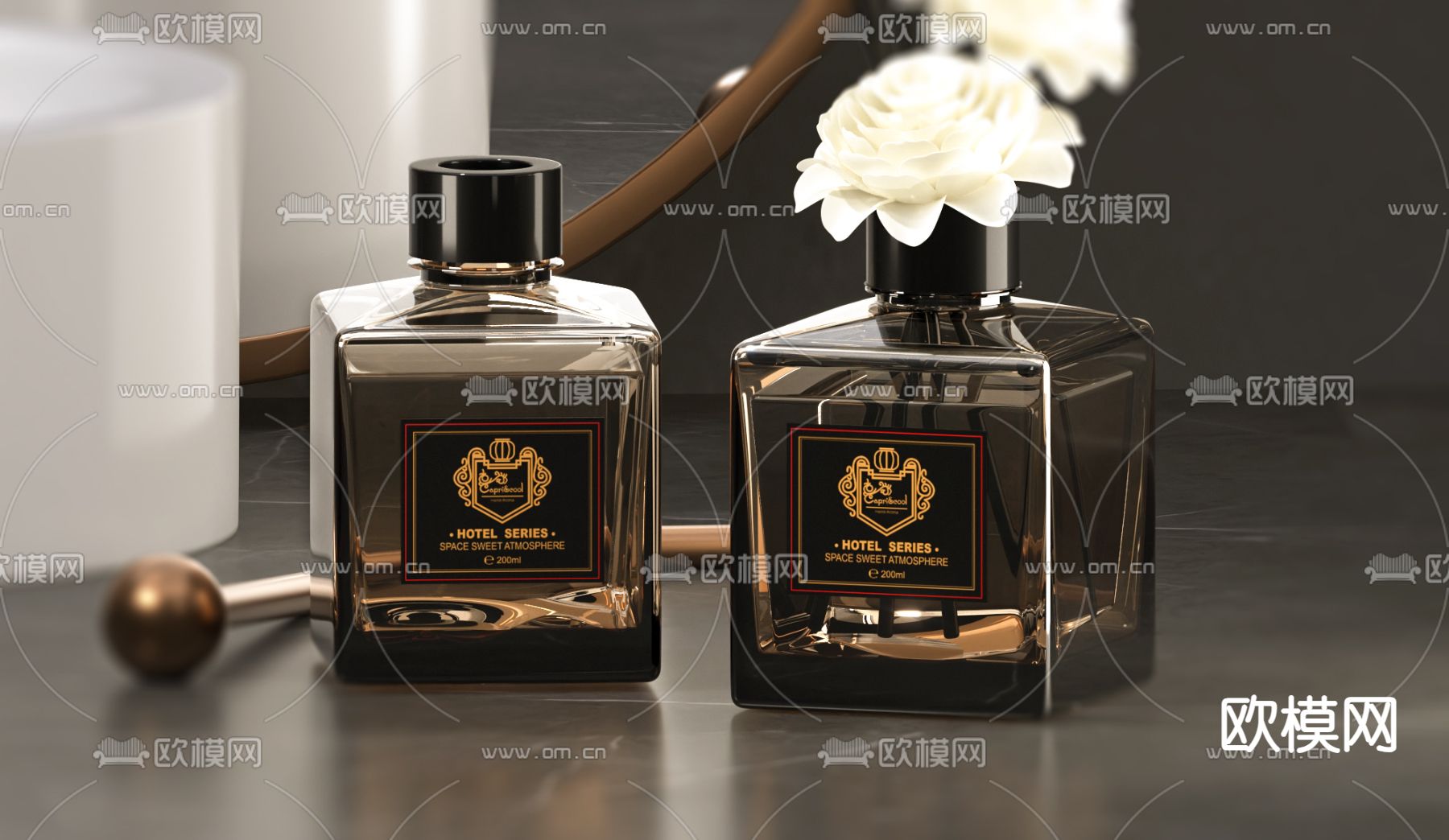洗浴用品 香薰3d模型下载