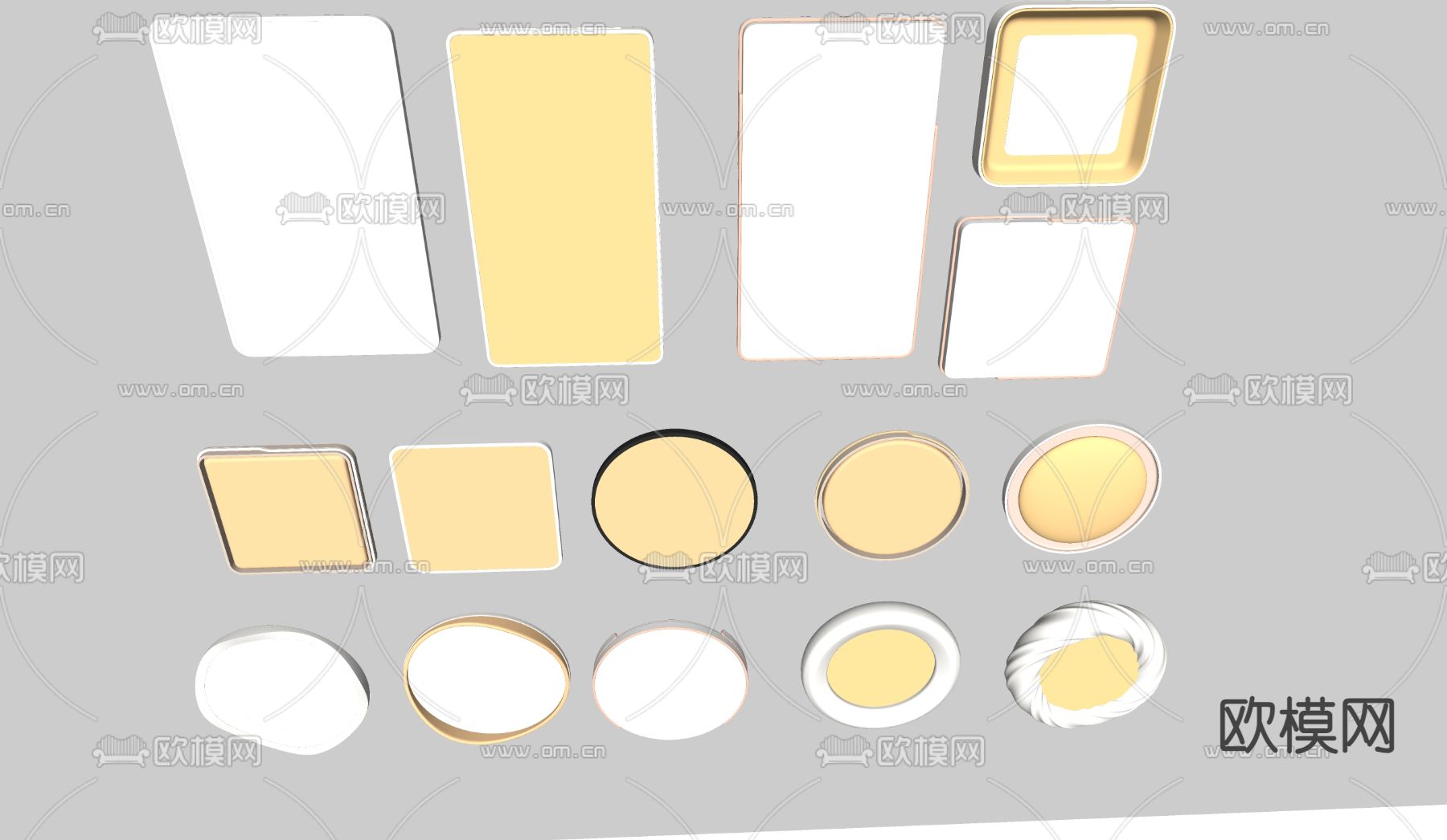 现代卧室su模型下载（渲染图1）