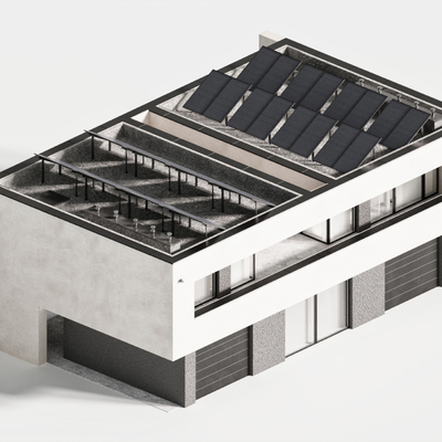 现代住宅别墅 独栋别墅su模型