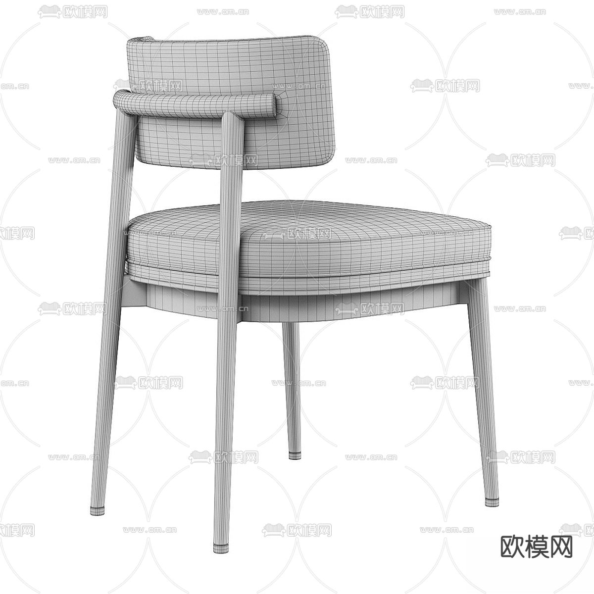 现代椅子 餐椅3d模型下载（渲染图6）
