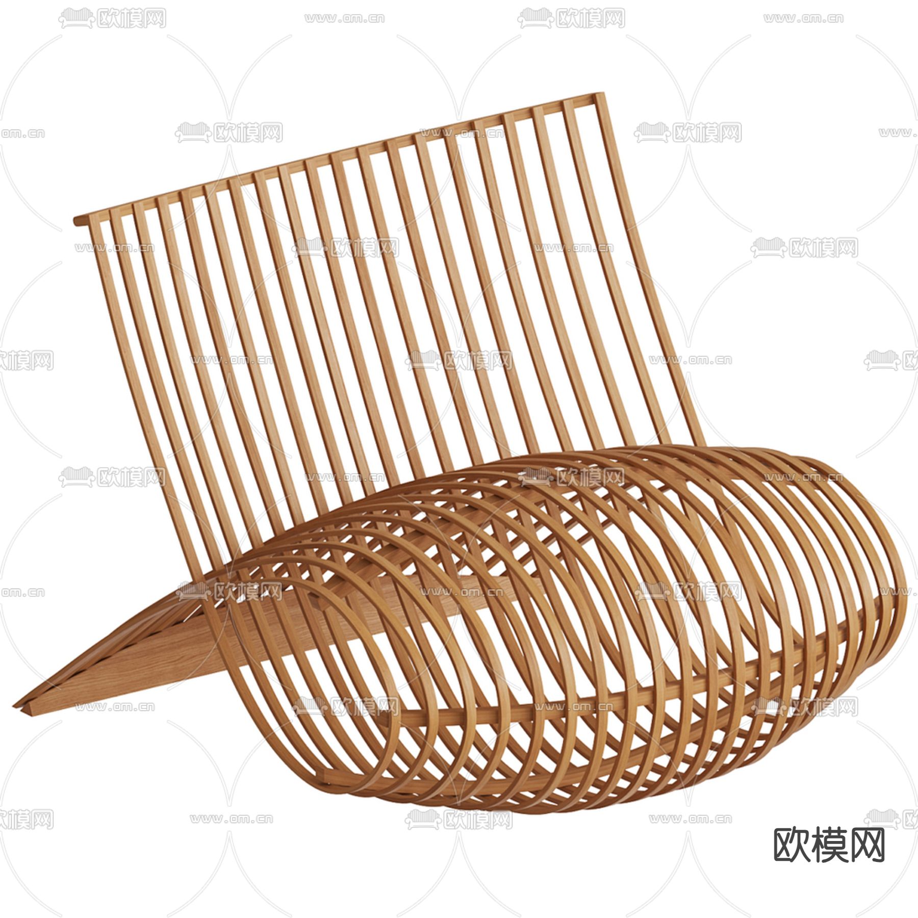 户外椅 藤编椅 阳台椅3d模型下载