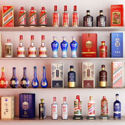  现代白酒 茅台 天之蓝su模型 