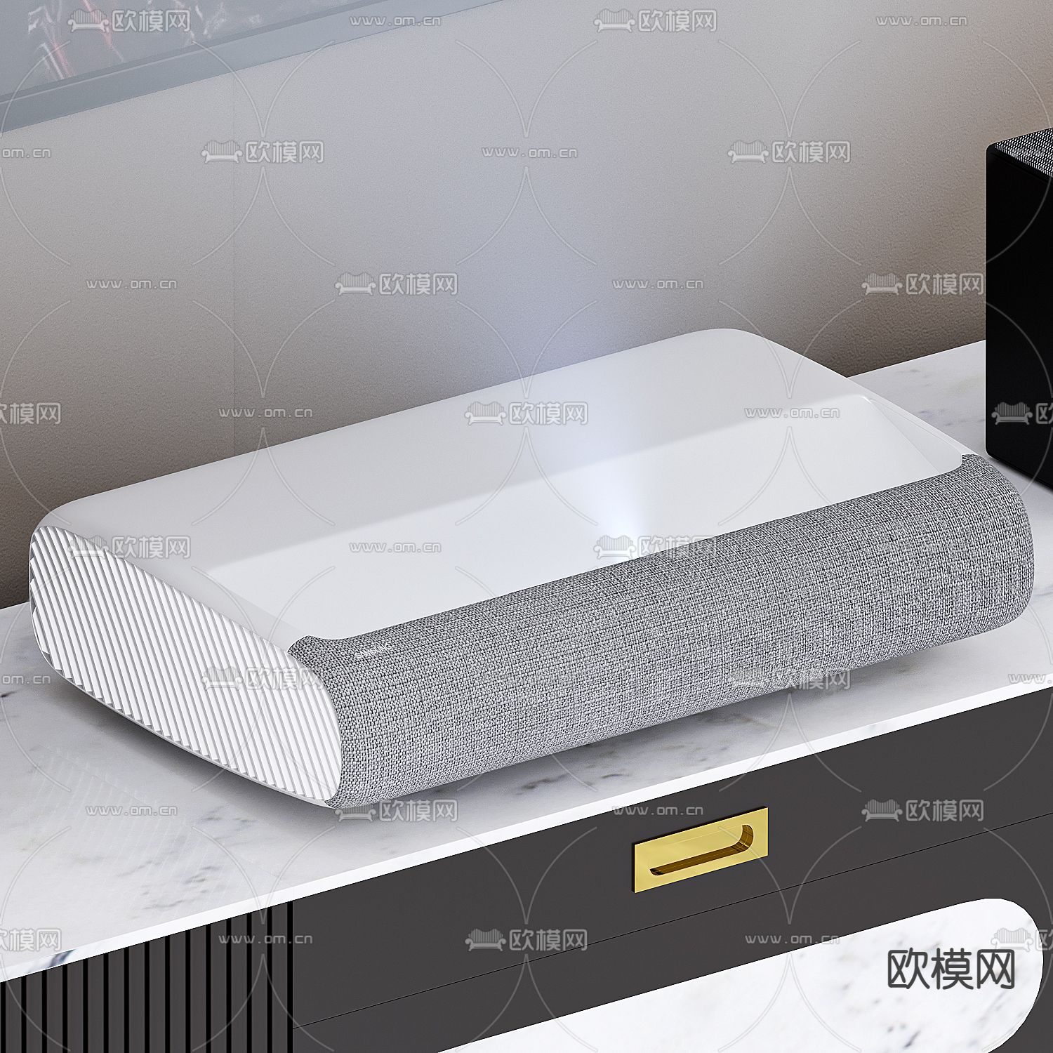 The Premiere 4K激光投影仪 激光电视3d模型下载（渲染图4）