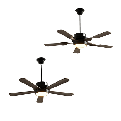  现代风扇吊灯su模型 