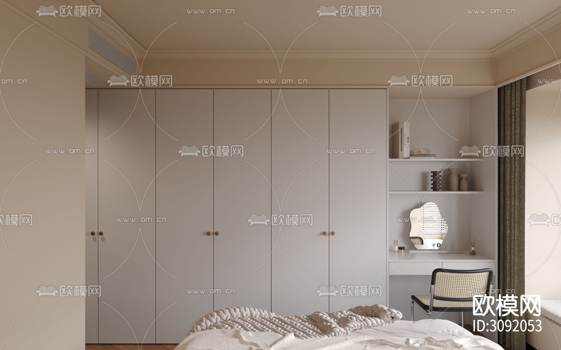 中古风客餐厅装修效果图下载（渲染图12）