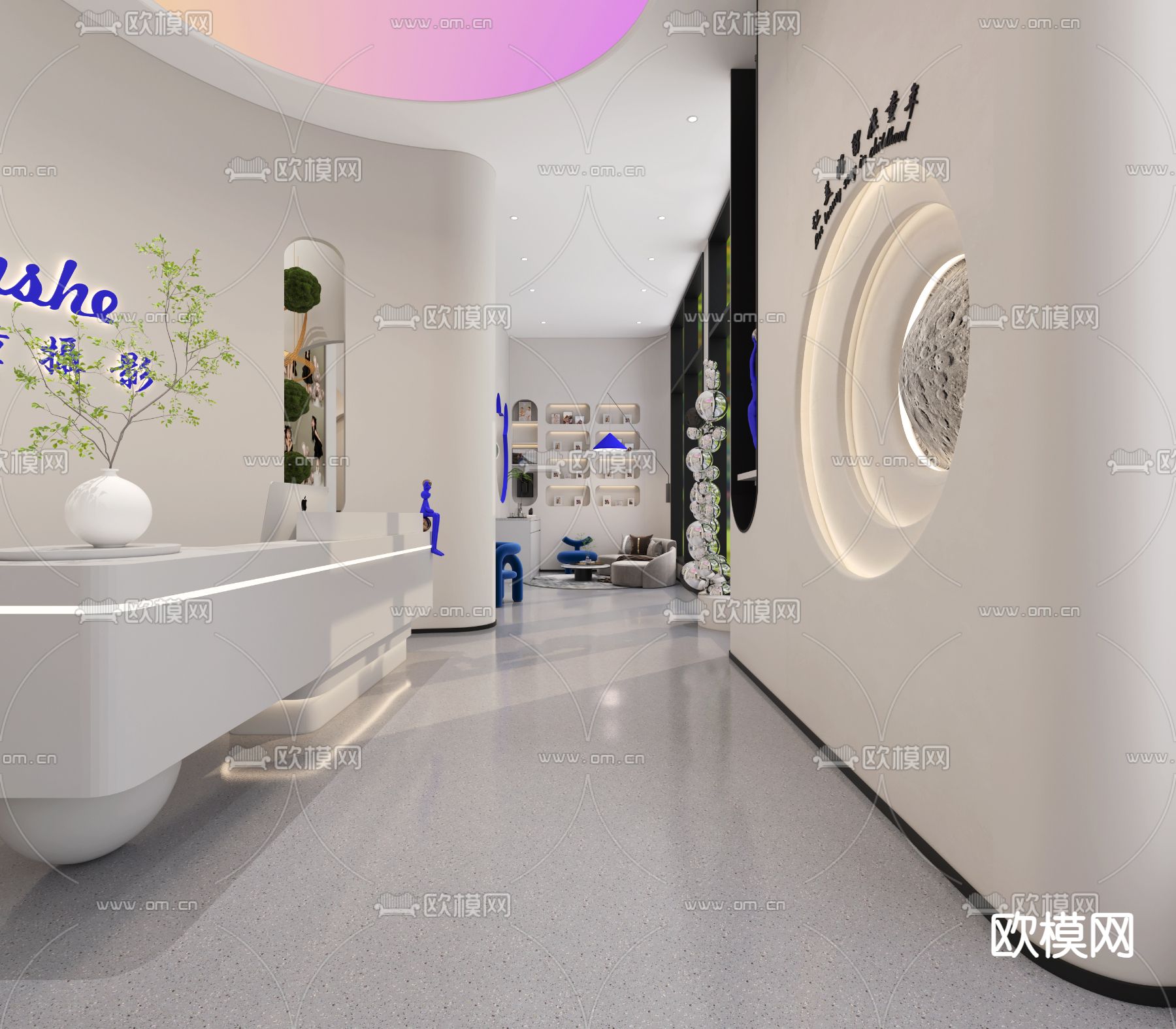 儿童摄影店3d模型下载（渲染图2）