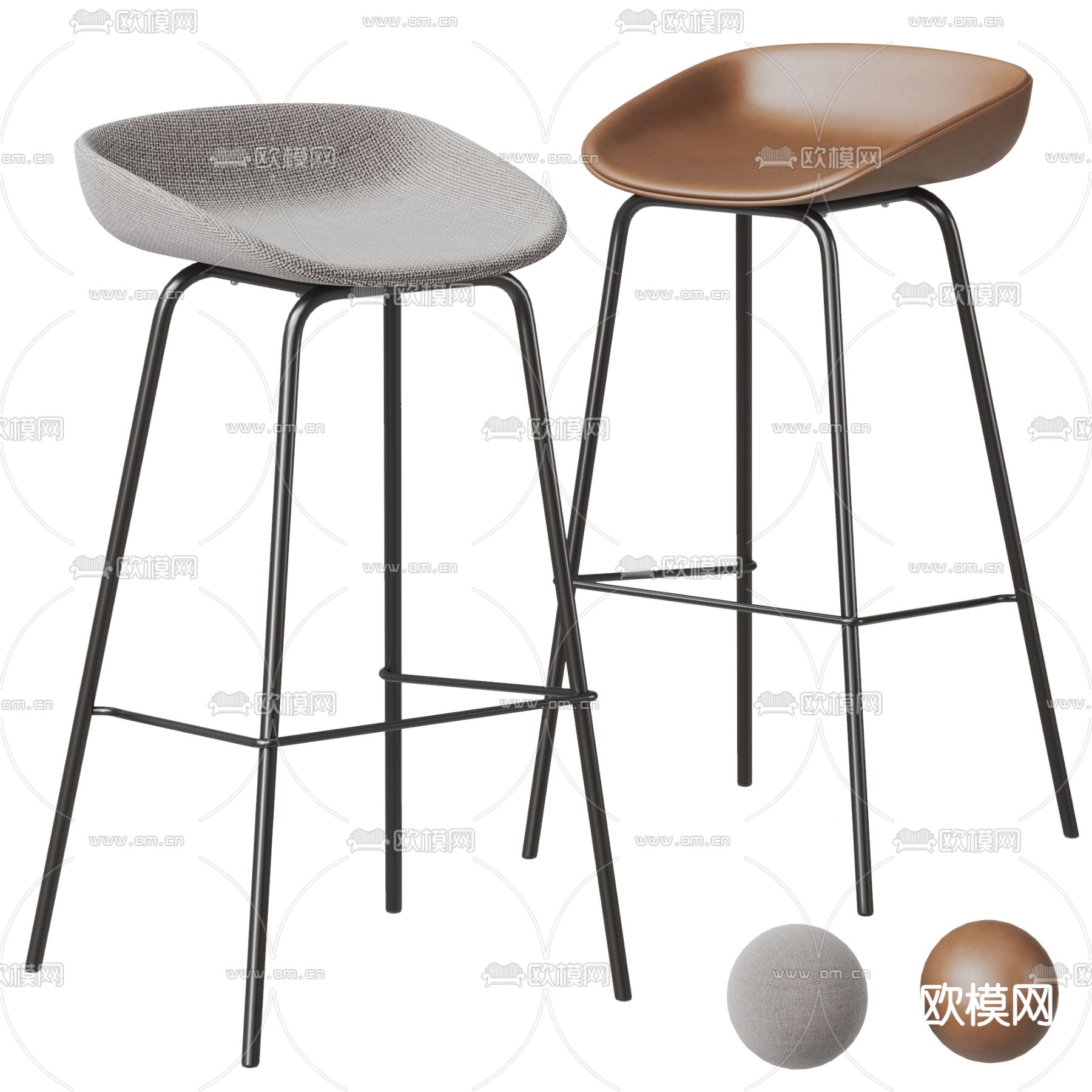 吧椅 吧凳 高脚凳3d模型下载