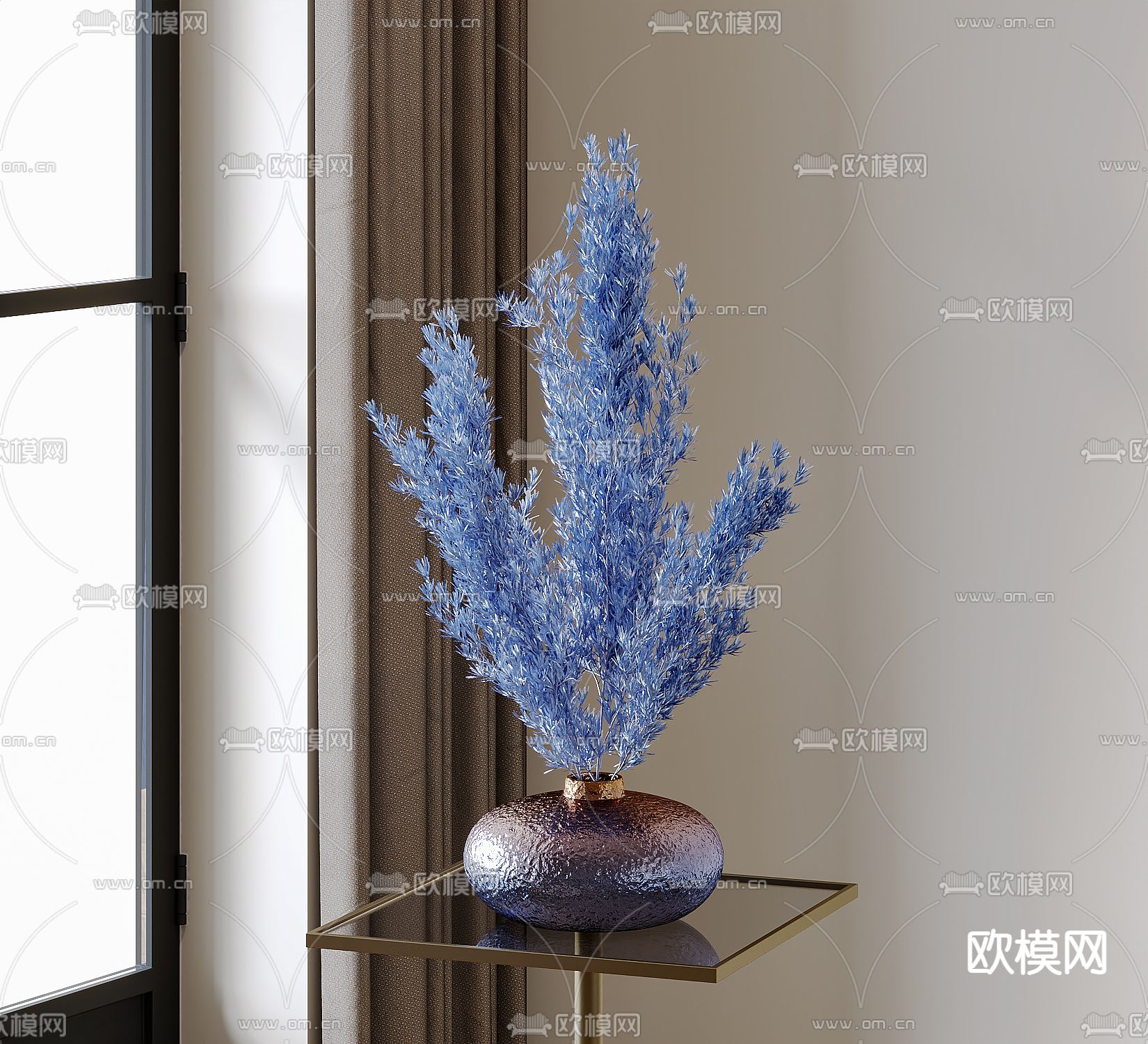 现代花瓶 花艺su模型