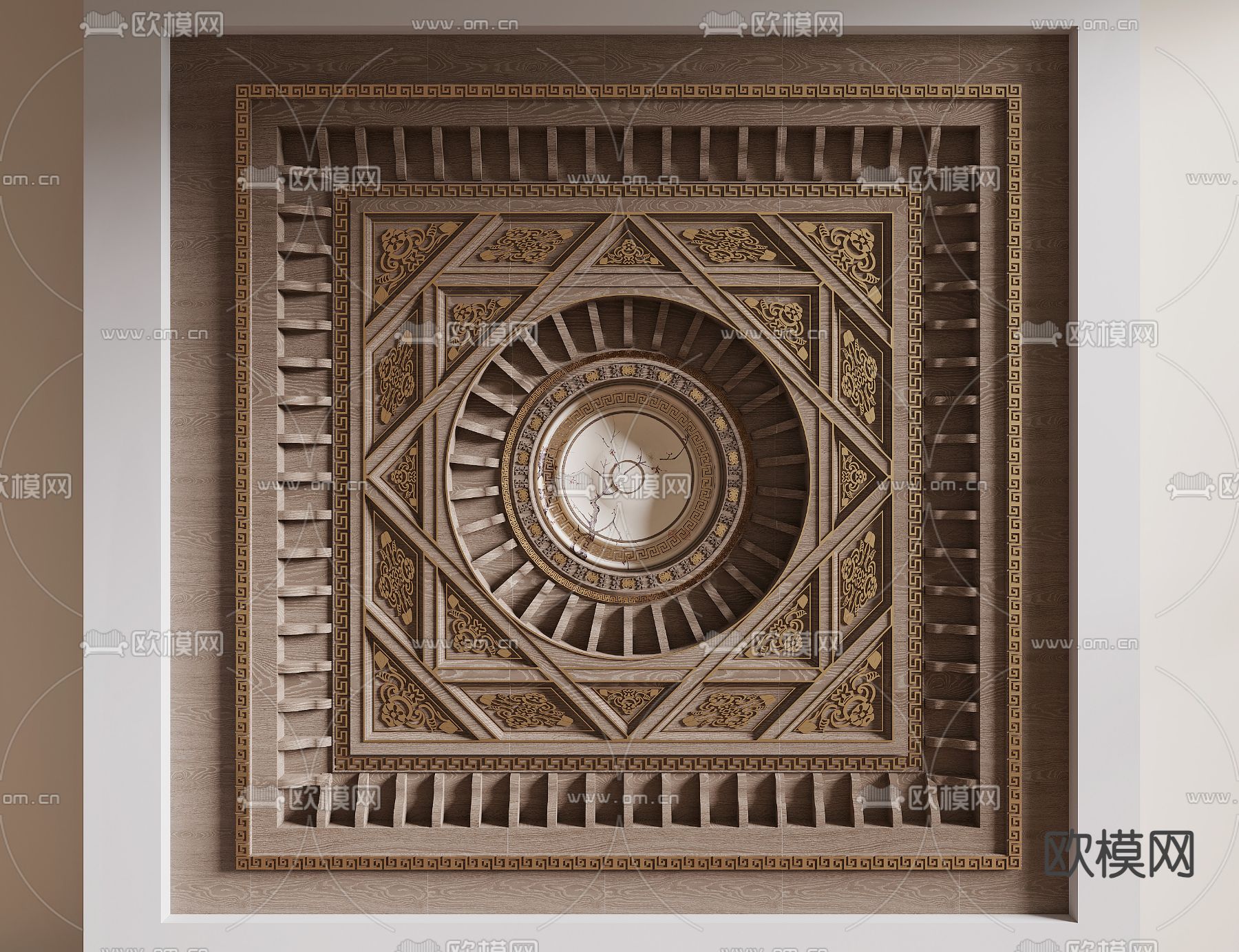 浮雕吊顶 雕花吊顶 造型天花3d模型下载
