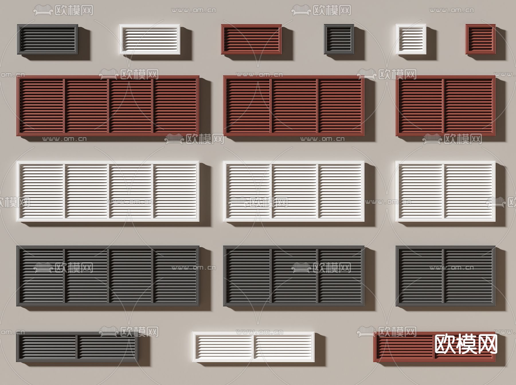 暖气片 取暖器 散热片 散热器3d模型下载