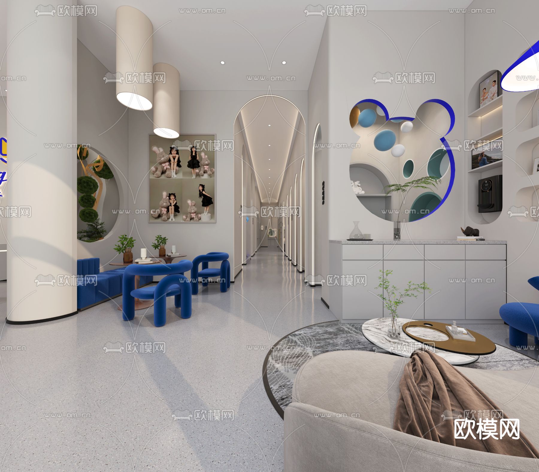 儿童摄影店3d模型下载（渲染图4）