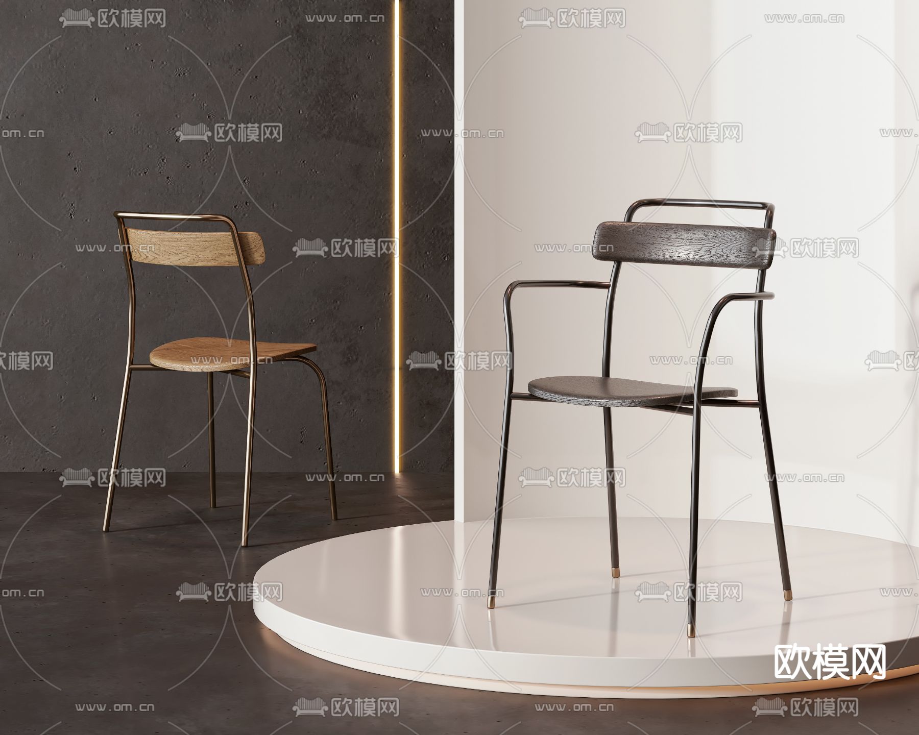 椅子 餐椅3d模型下载