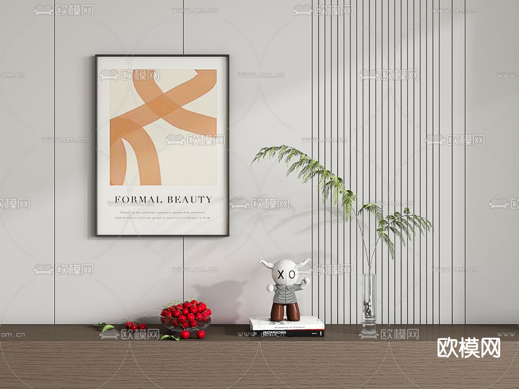 现代装饰品 桌面摆件 挂画 水果3d模型下载