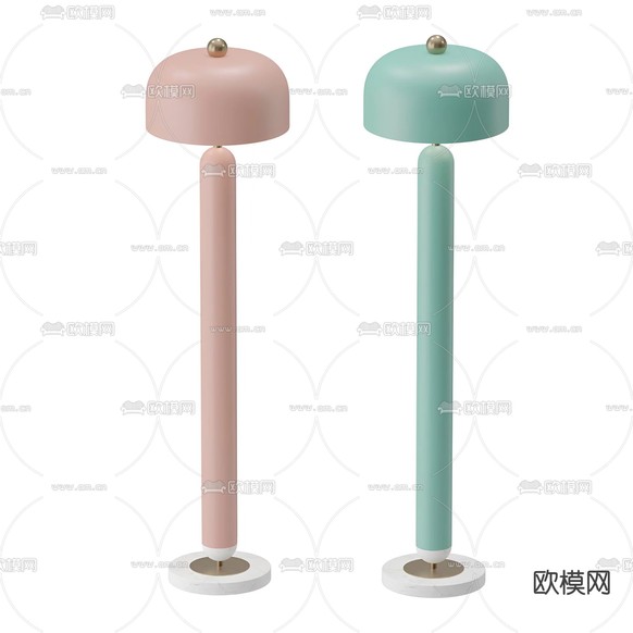 北欧台灯3d模型下载