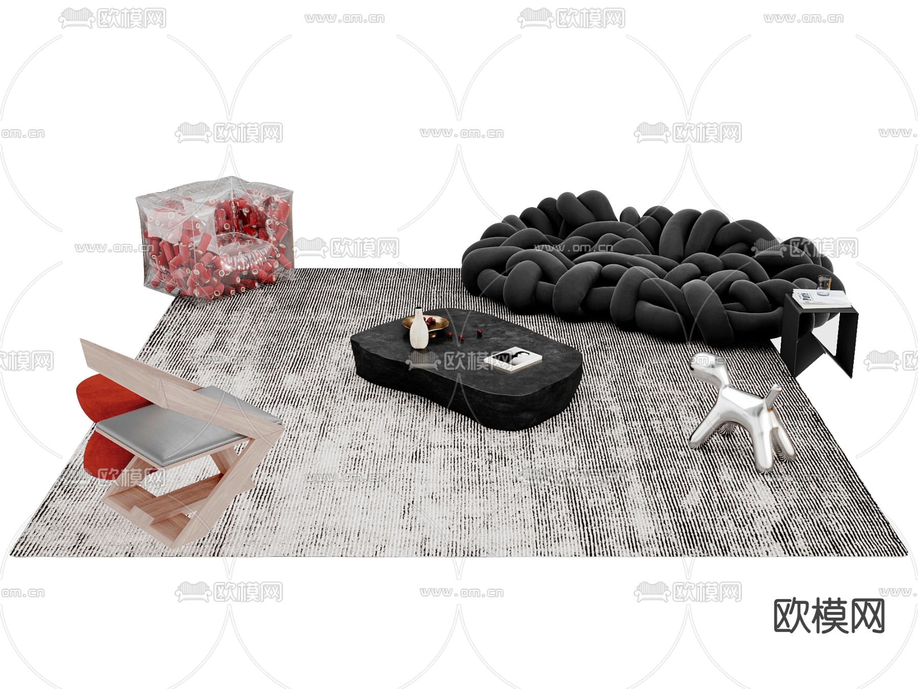 Python Sofa Modular Sofa 3d Model - Cgpeers