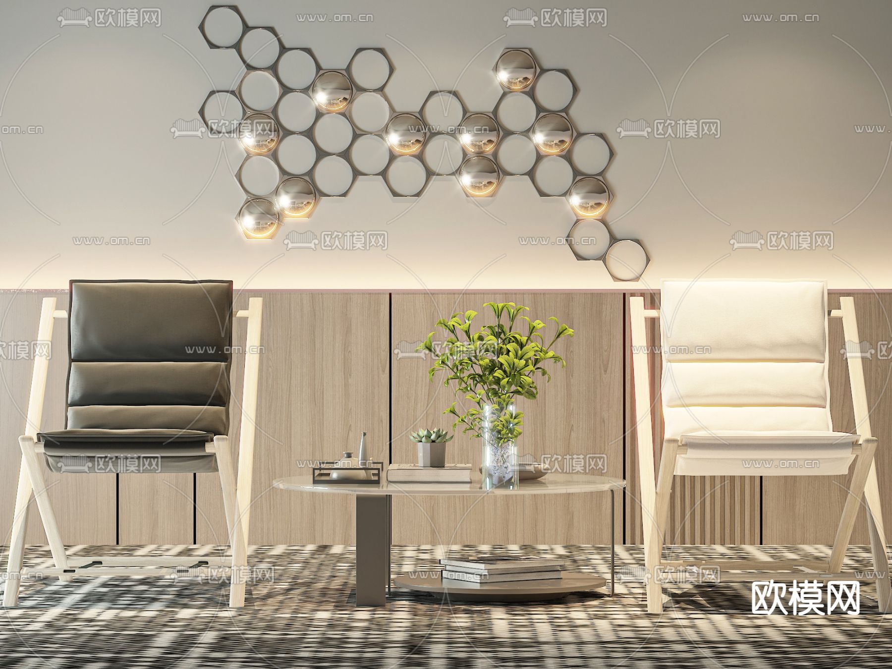 现代户外椅 折叠椅3d模型下载