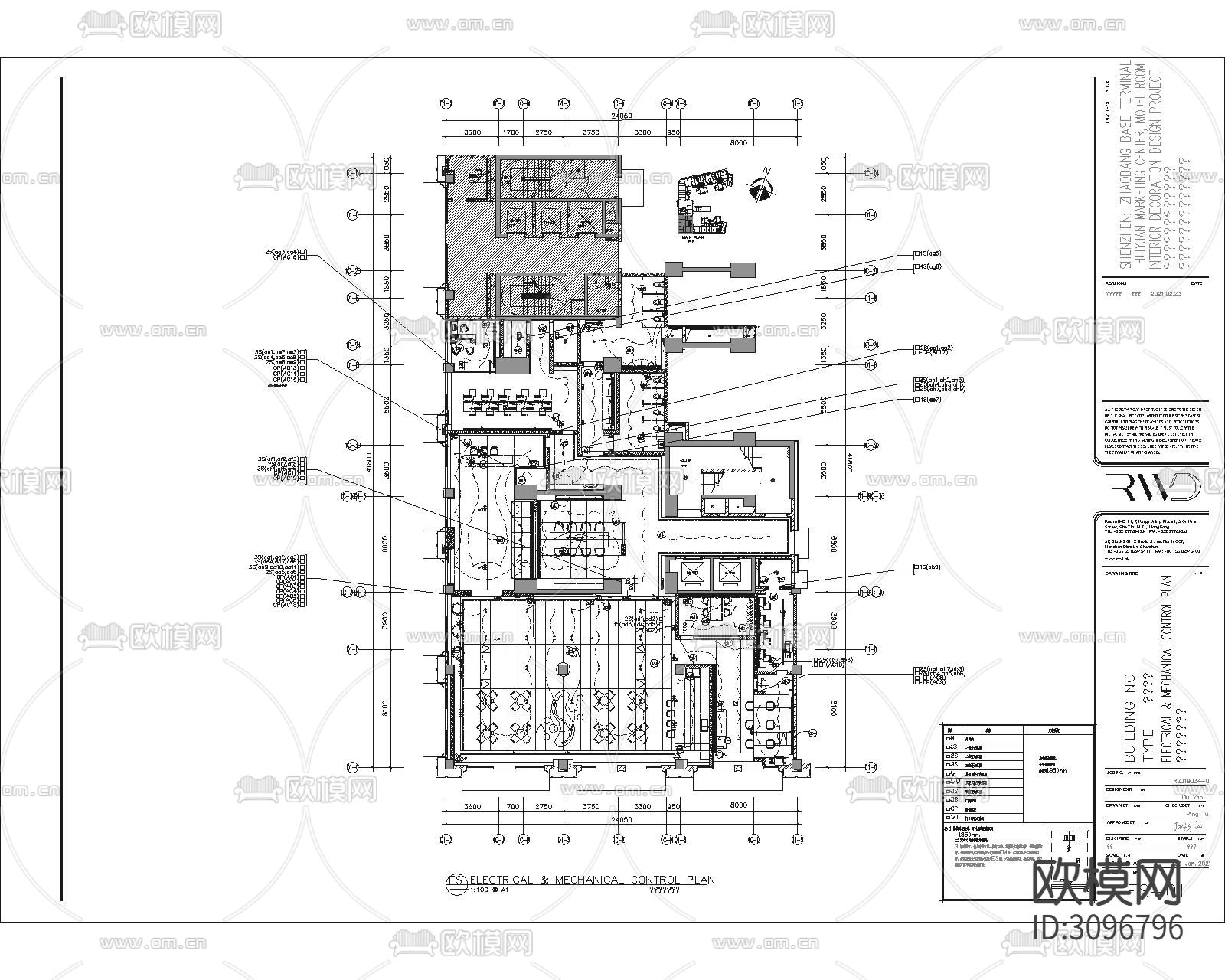 深圳某样板房完整cad施工图下载（渲染图5）