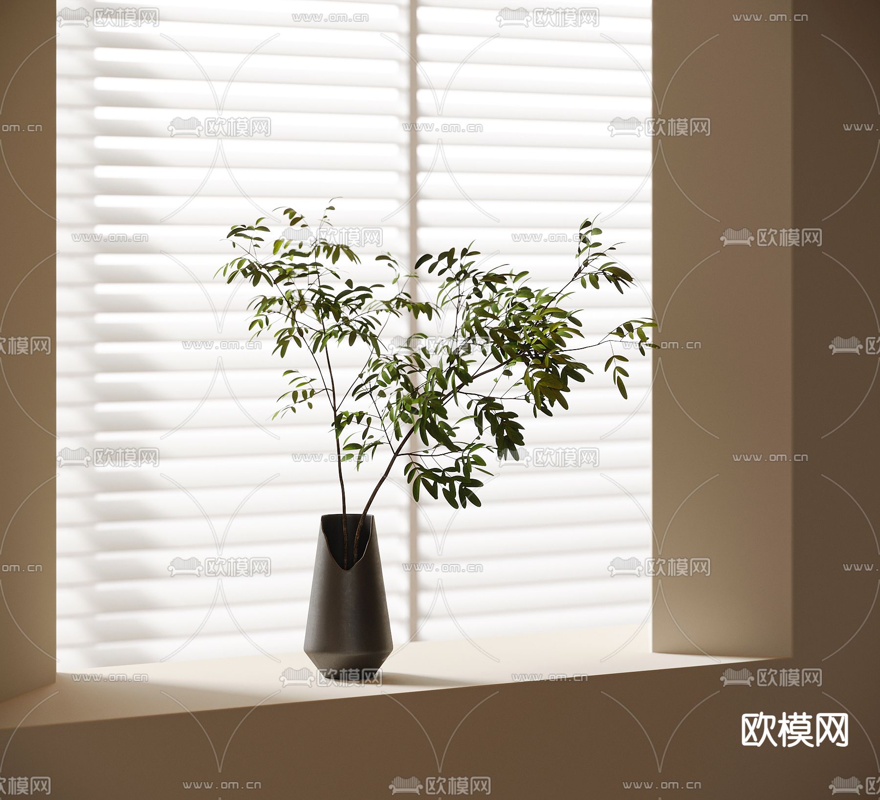 水生植物 水培绿植3d模型下载