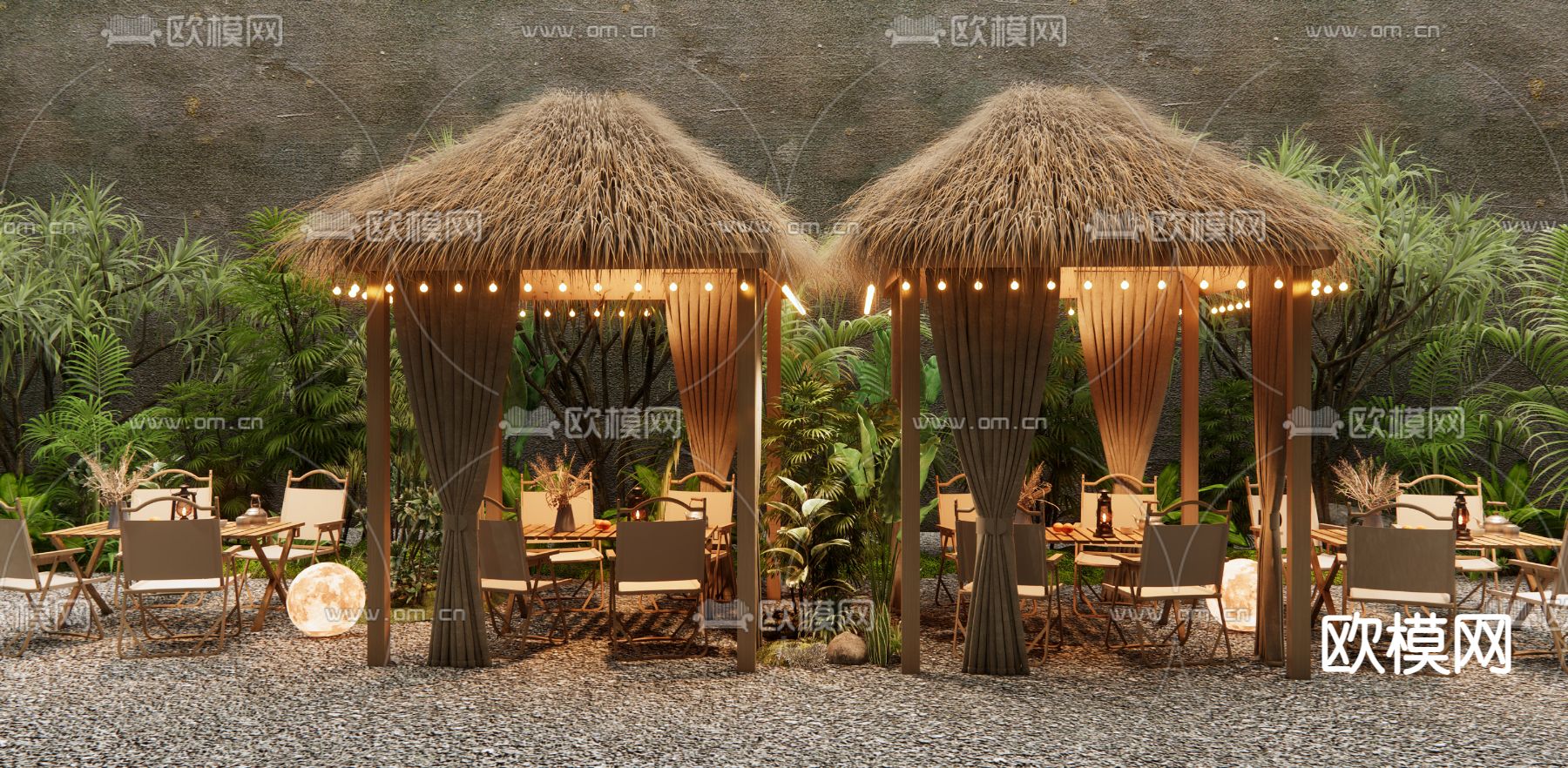 露营咖啡厅 户外酒吧3d模型下载