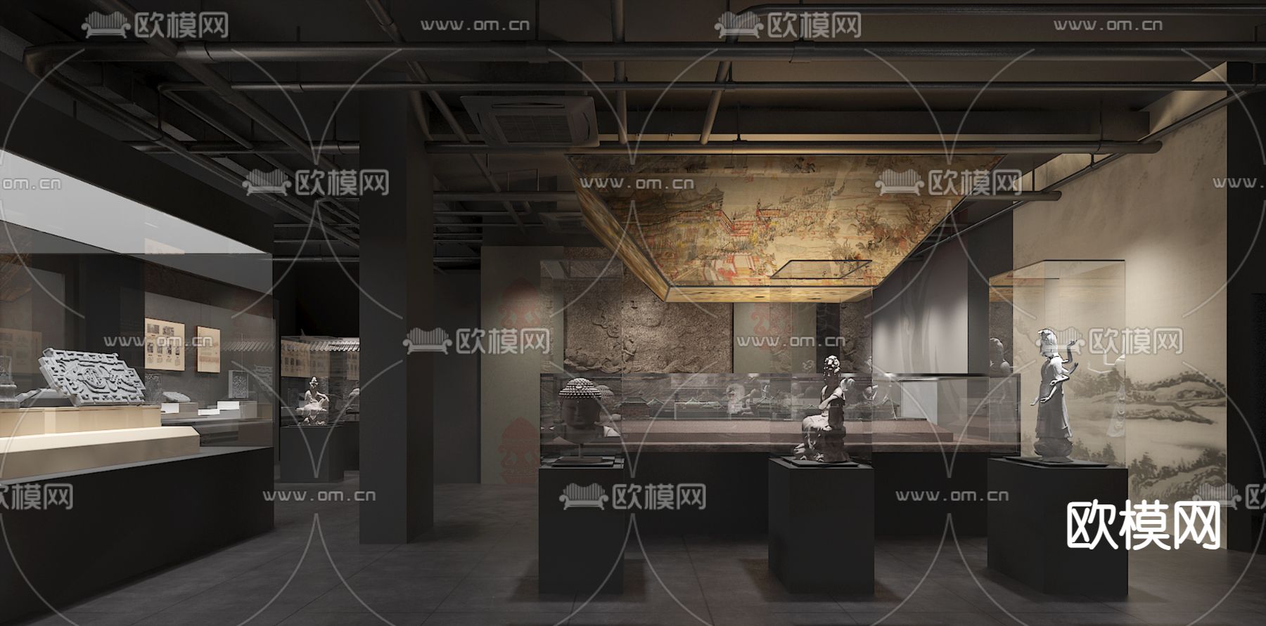 佛教博物馆3d模型下载（渲染图3）