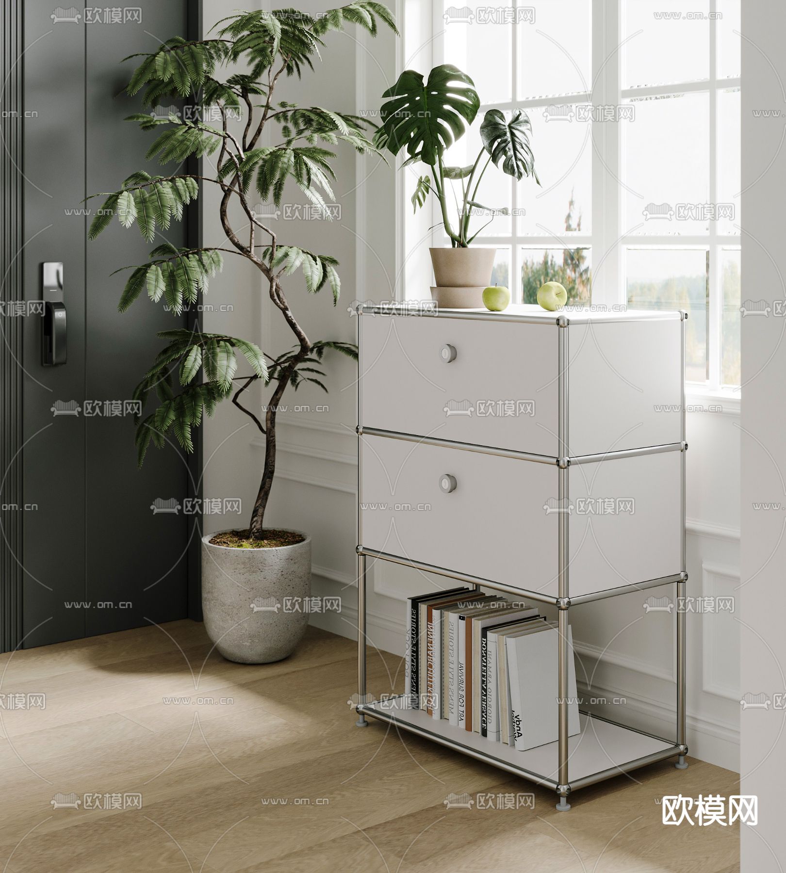 USM 现代斗柜 边柜3d模型下载