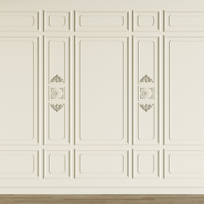 欧式雕花 护墙板 线条su模型