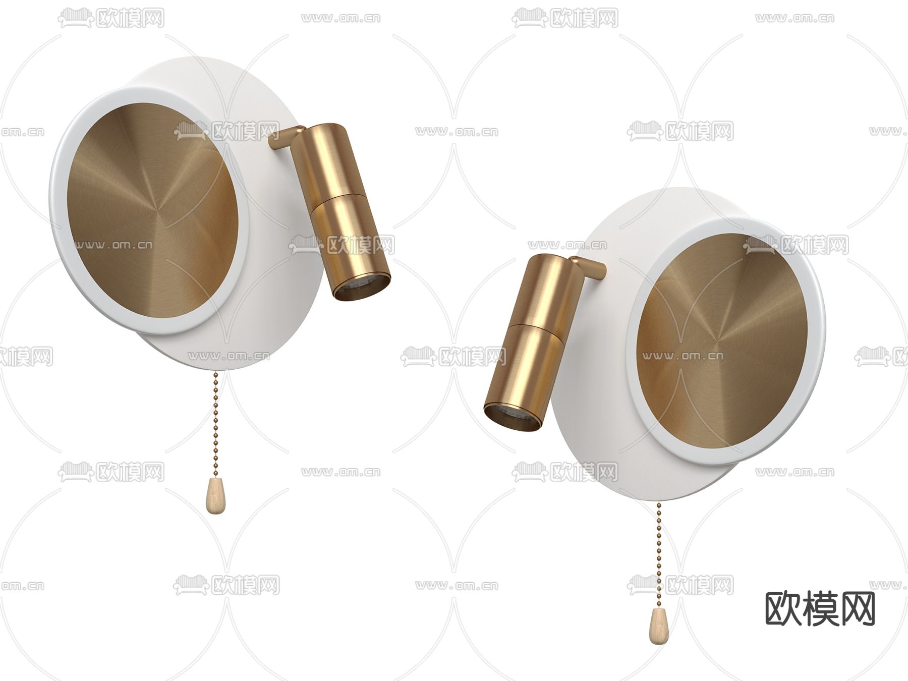 轻奢壁灯3d模型下载