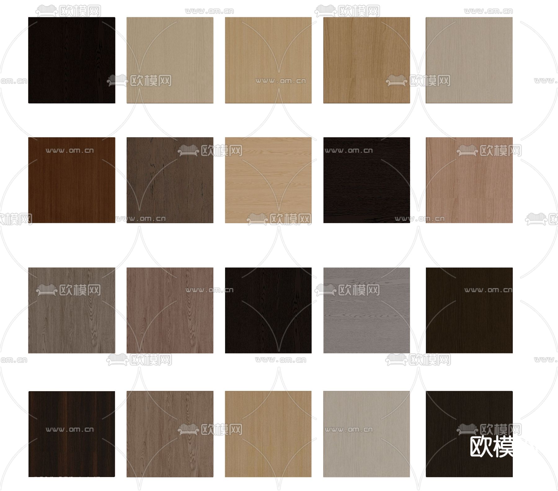 木饰面板 实木护墙板 背景板 木纹 长城板 柚木 白蜡木su模型下载（渲染图1）