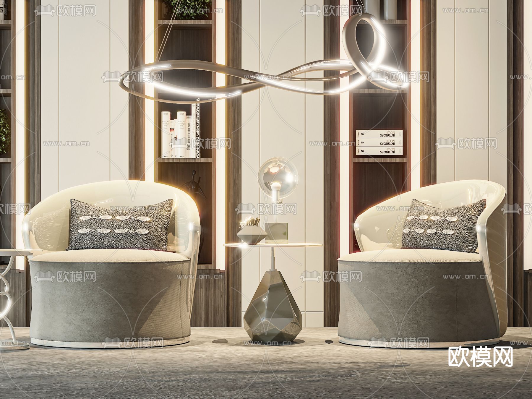 单人沙发3d模型下载