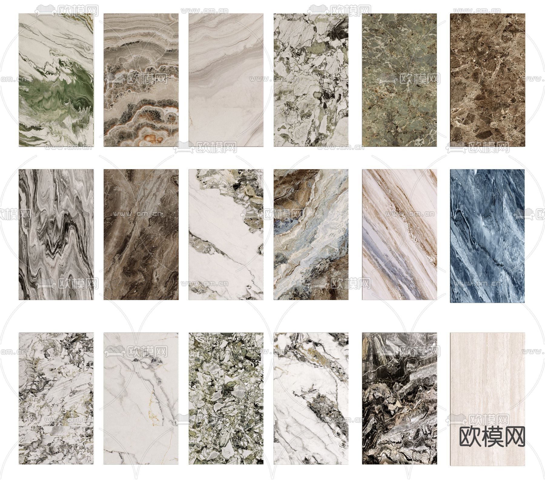 大理石 石材 饰面板 岩板 瓷砖3d模型下载