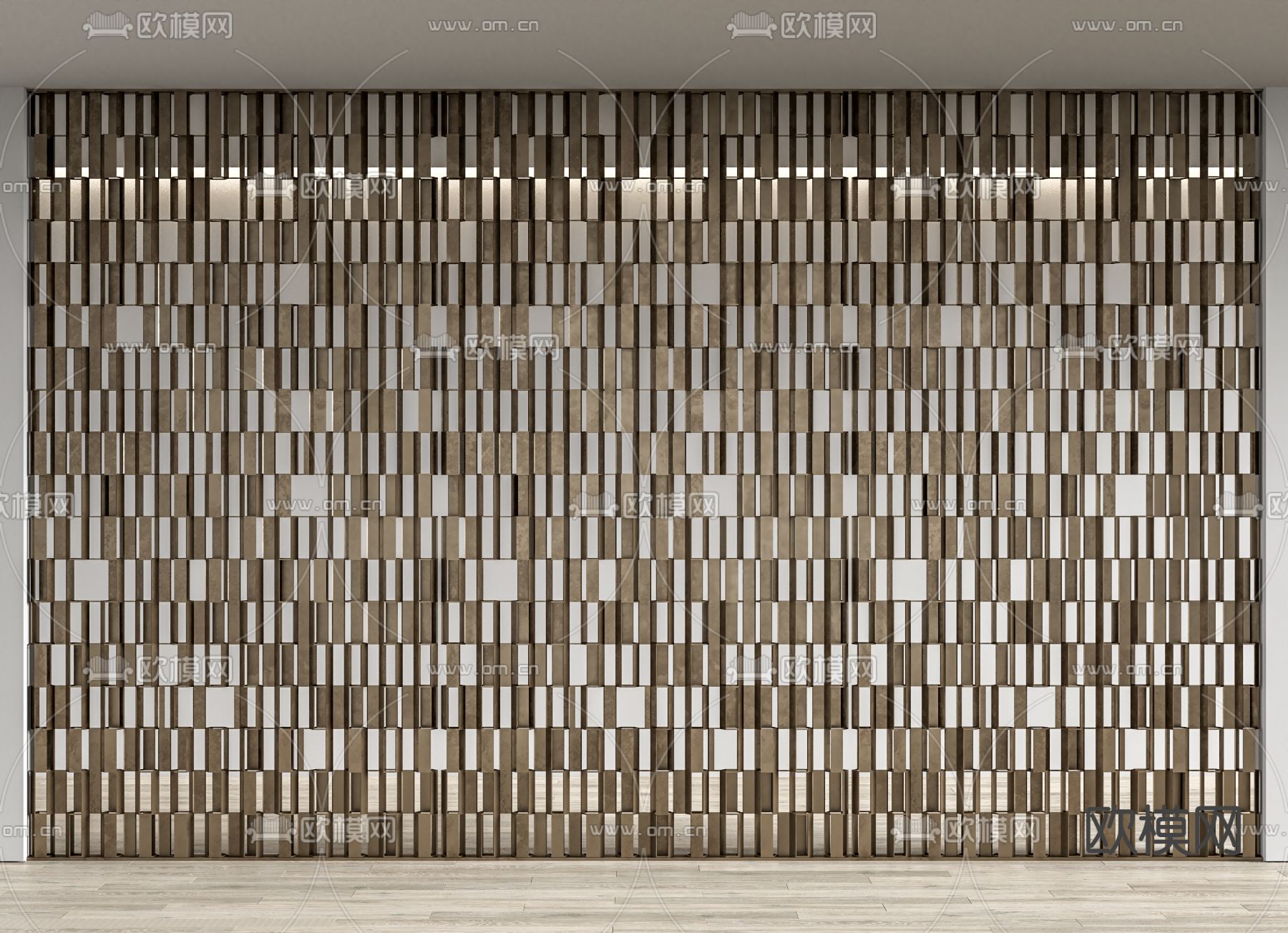 金属屏风 镂空隔断 花格3d模型下载