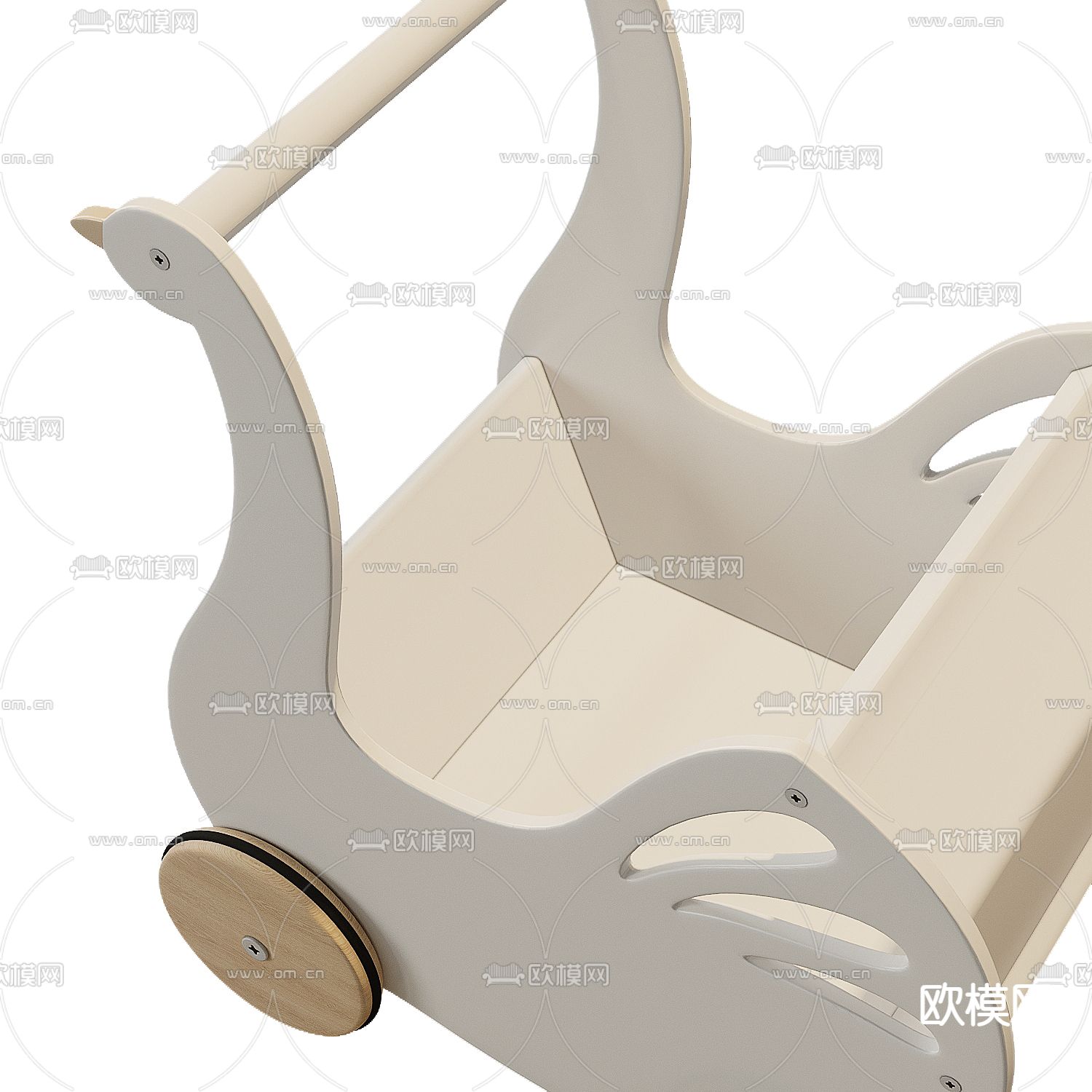 婴儿床3d模型下载（渲染图2）