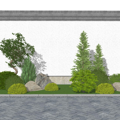  景观植物 灌木球su模型 