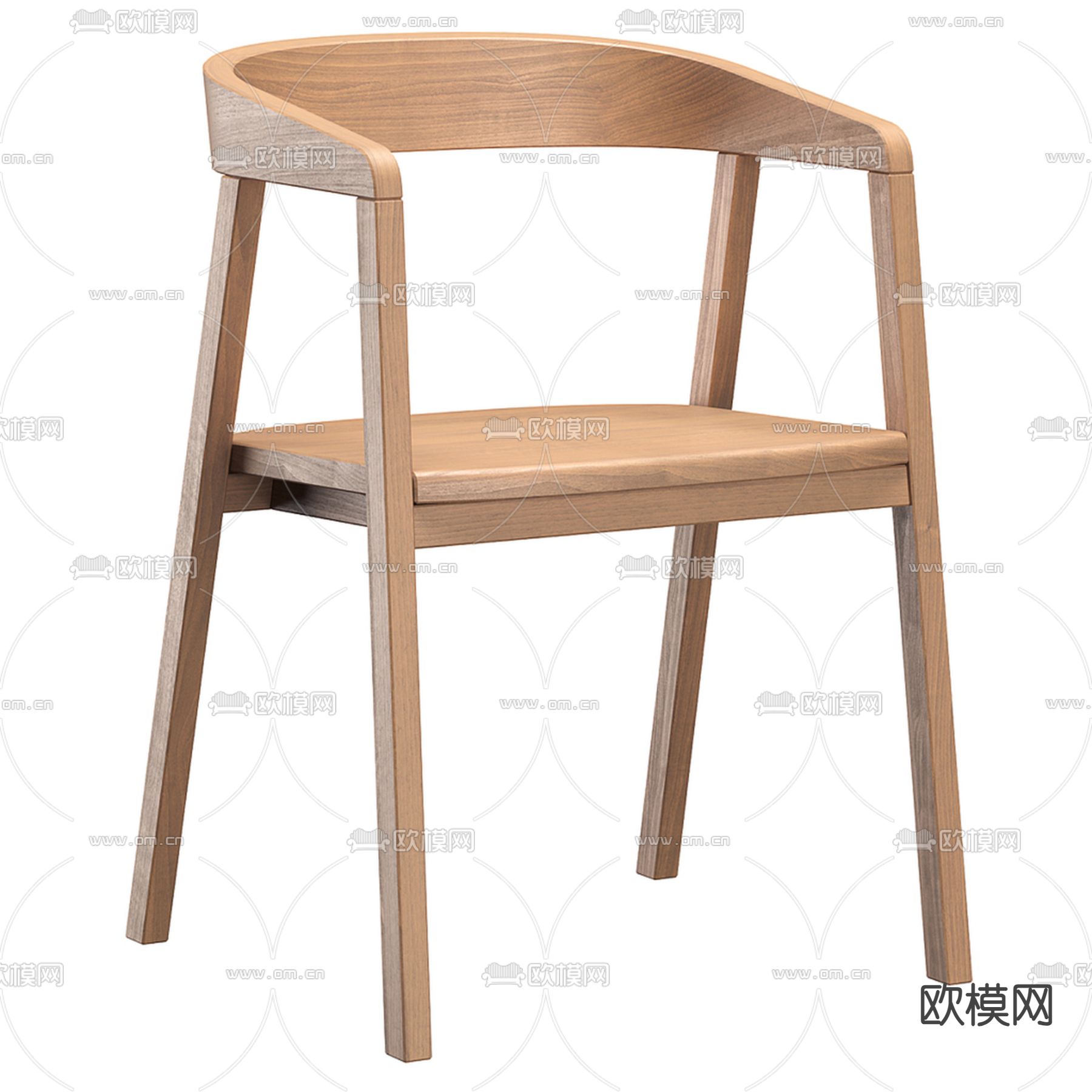 侘寂椅子 餐椅3d模型下载