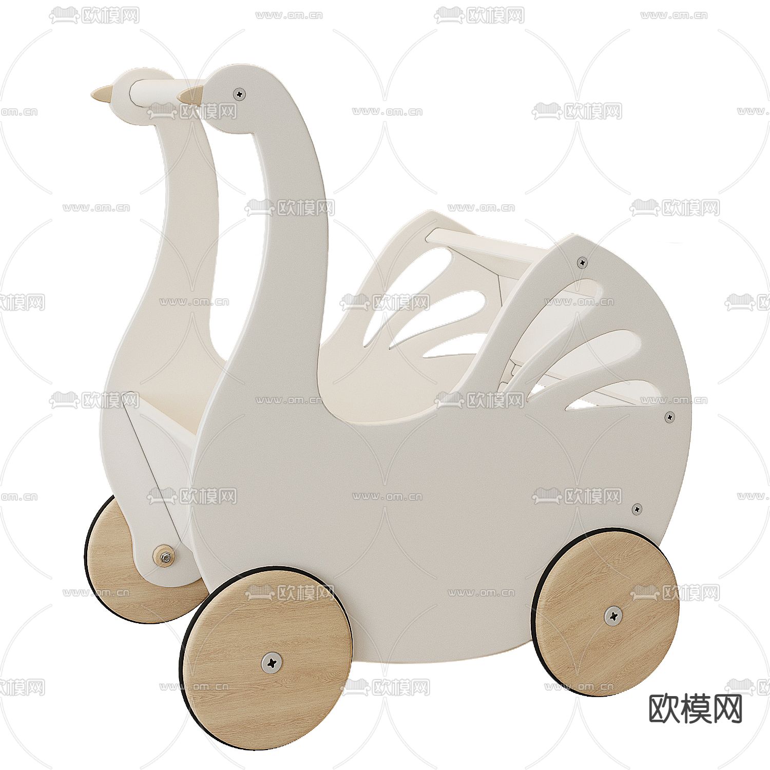 婴儿床3d模型下载（渲染图1）