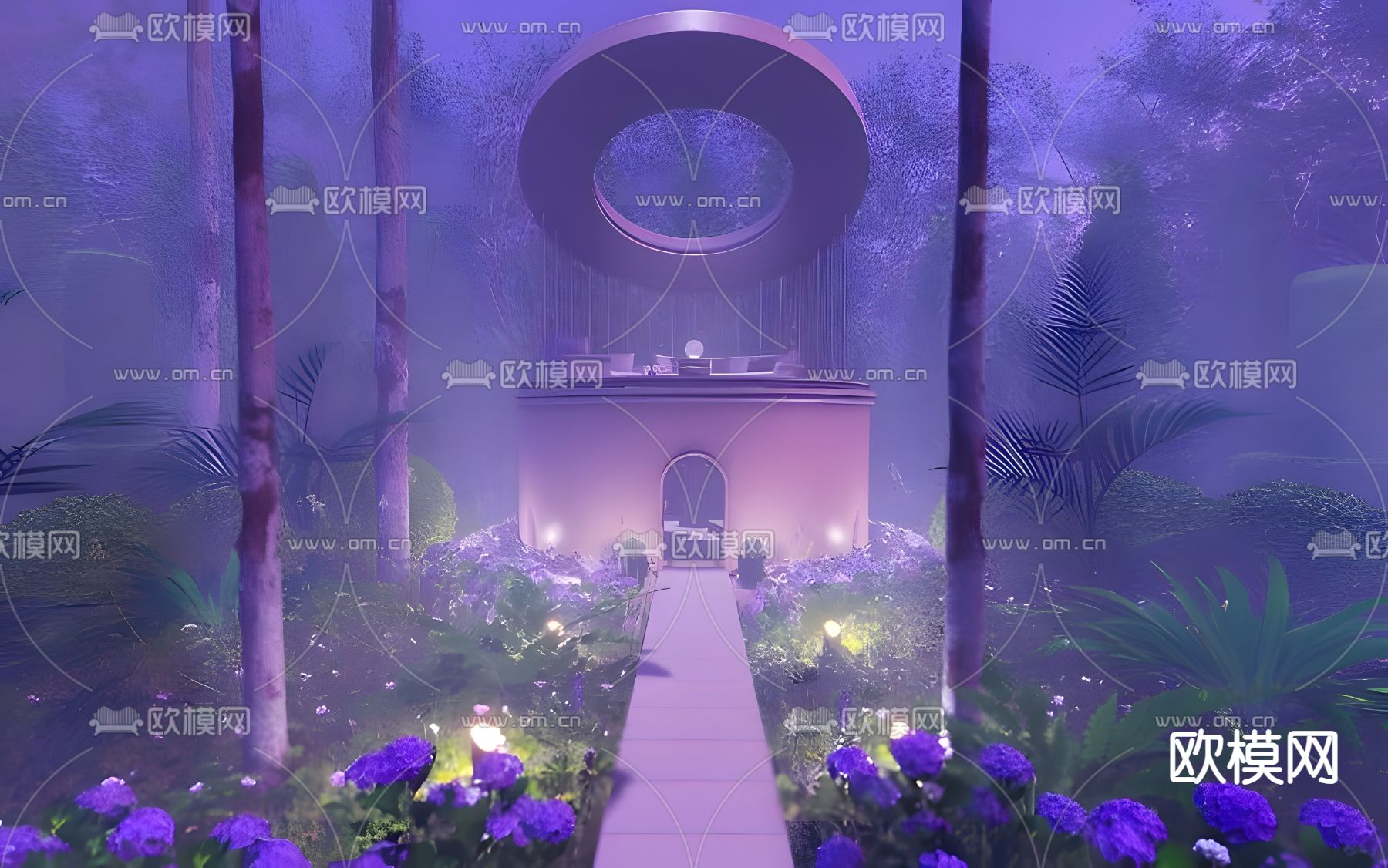 园林景观 天堂塔 梦幻花园3d模型下载