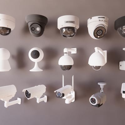  监控摄像头su模型 