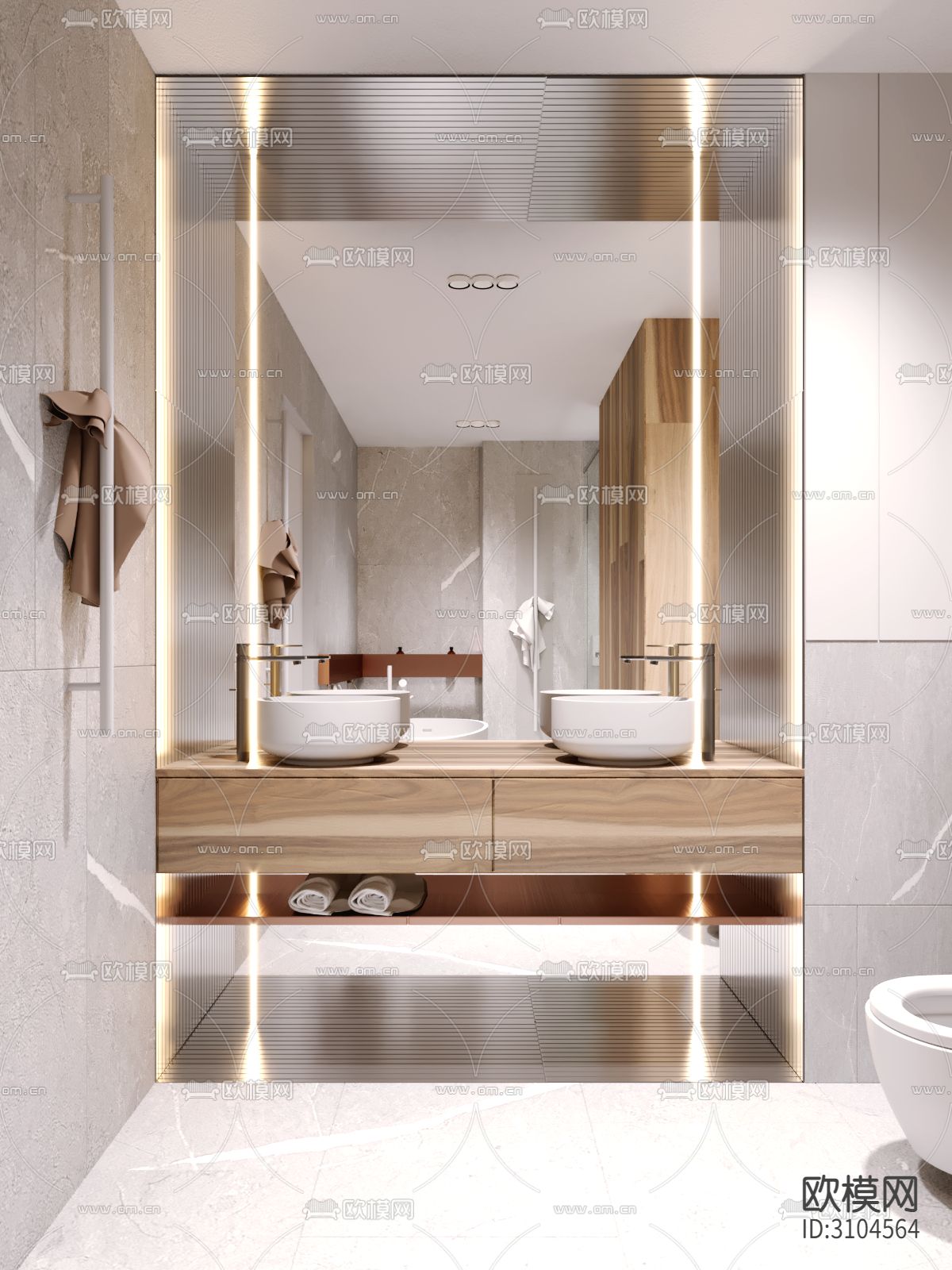 日式卫生间装修效果图下载（渲染图2）